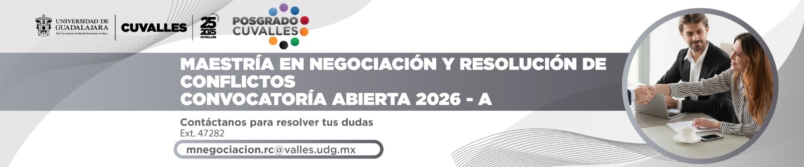 Convocatoria Maestría en Negociación y Resolución de Conflictos