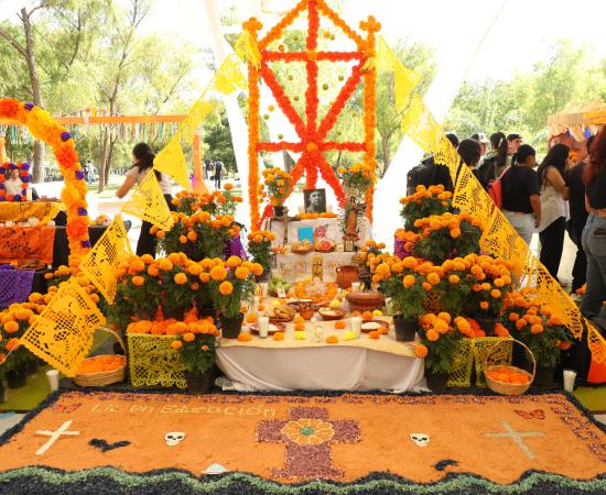 Festival Día de Muertos CUValles 2025 altares 